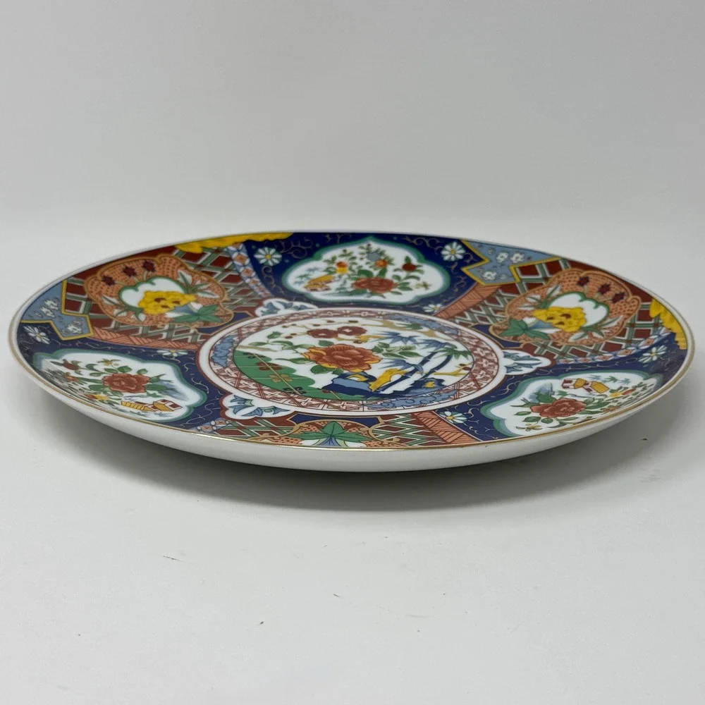 Vintage Japanese Imari Porcelain Display Plate 10
